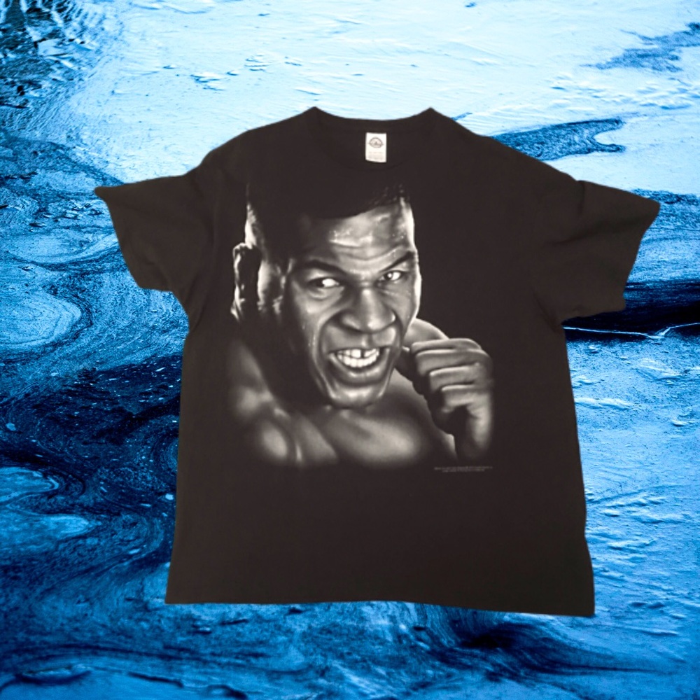 Vintage 2016 Mike Tyson Air Brush Print T-Shirt: Size XL